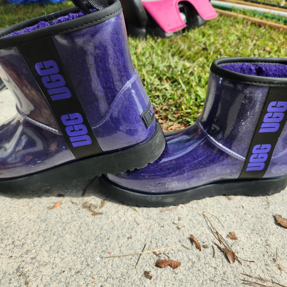 UGG Purple Furry Boots